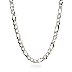 Men's Sterling Silver Figaro Necklace - Clearance Final Sale
