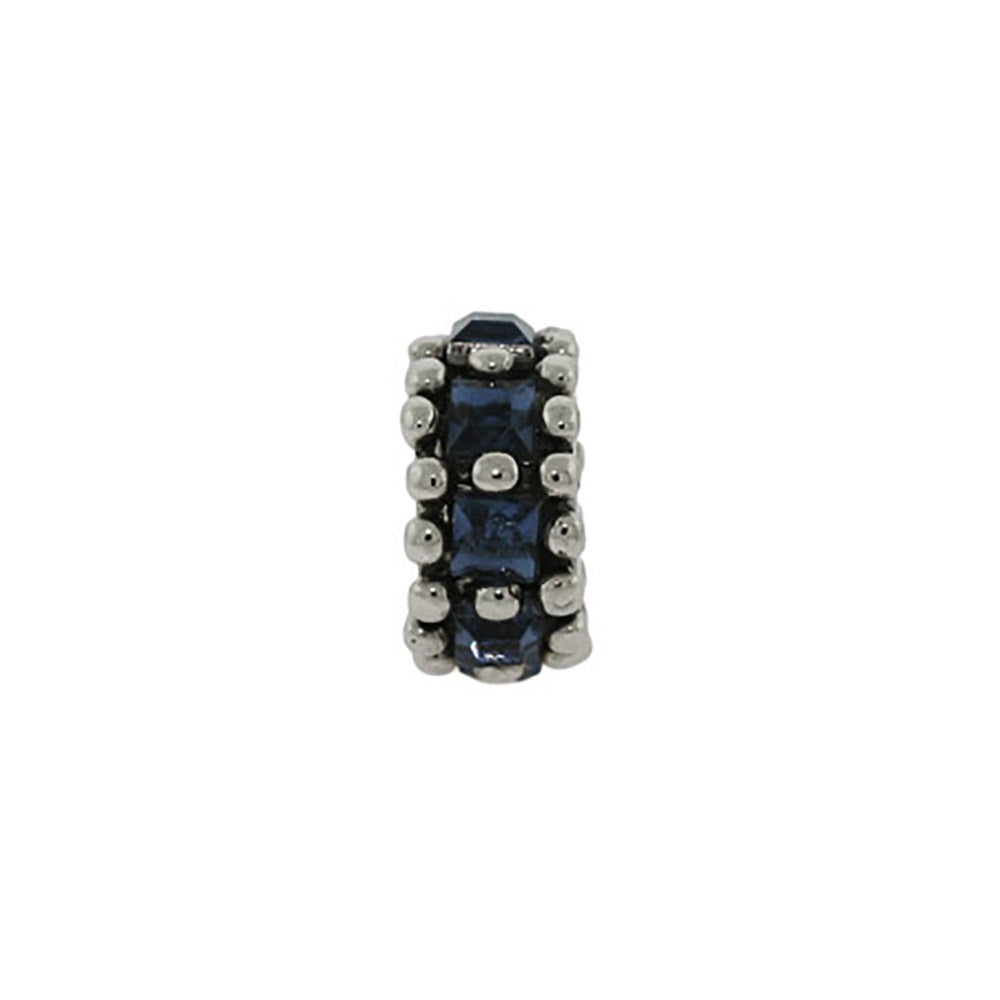 Sapphire CZ Spacer Ring Oriana Bead  - Clearance Final Sale