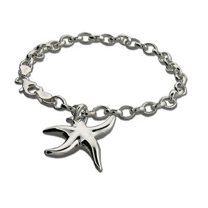 Sterling Silver Starfish Bracelet - Clearance Final Sale