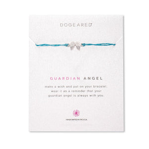 Dogeared Guardian Angel Irish Linen Bracelet - Clearance Final Sale