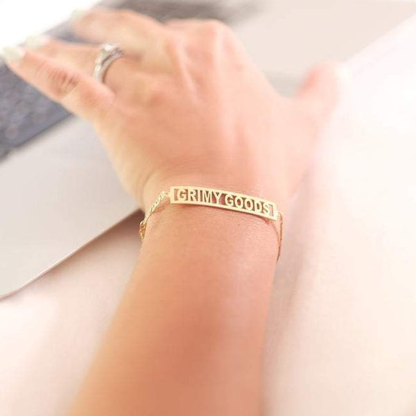 Gold Custom Name Bracelet