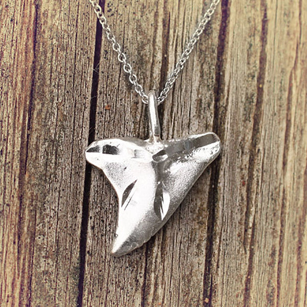 Sterling Silver Sharks Tooth Pendant