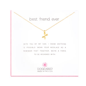 Dogeared Best Friend Ever Gold Arrow Necklace