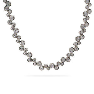 Sterling Silver CZ Bubbles Necklace - Clearance Final Sale